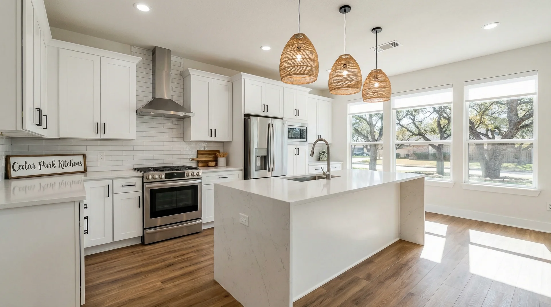 Modern kitchen remodeling project in Cedar Park Texas
